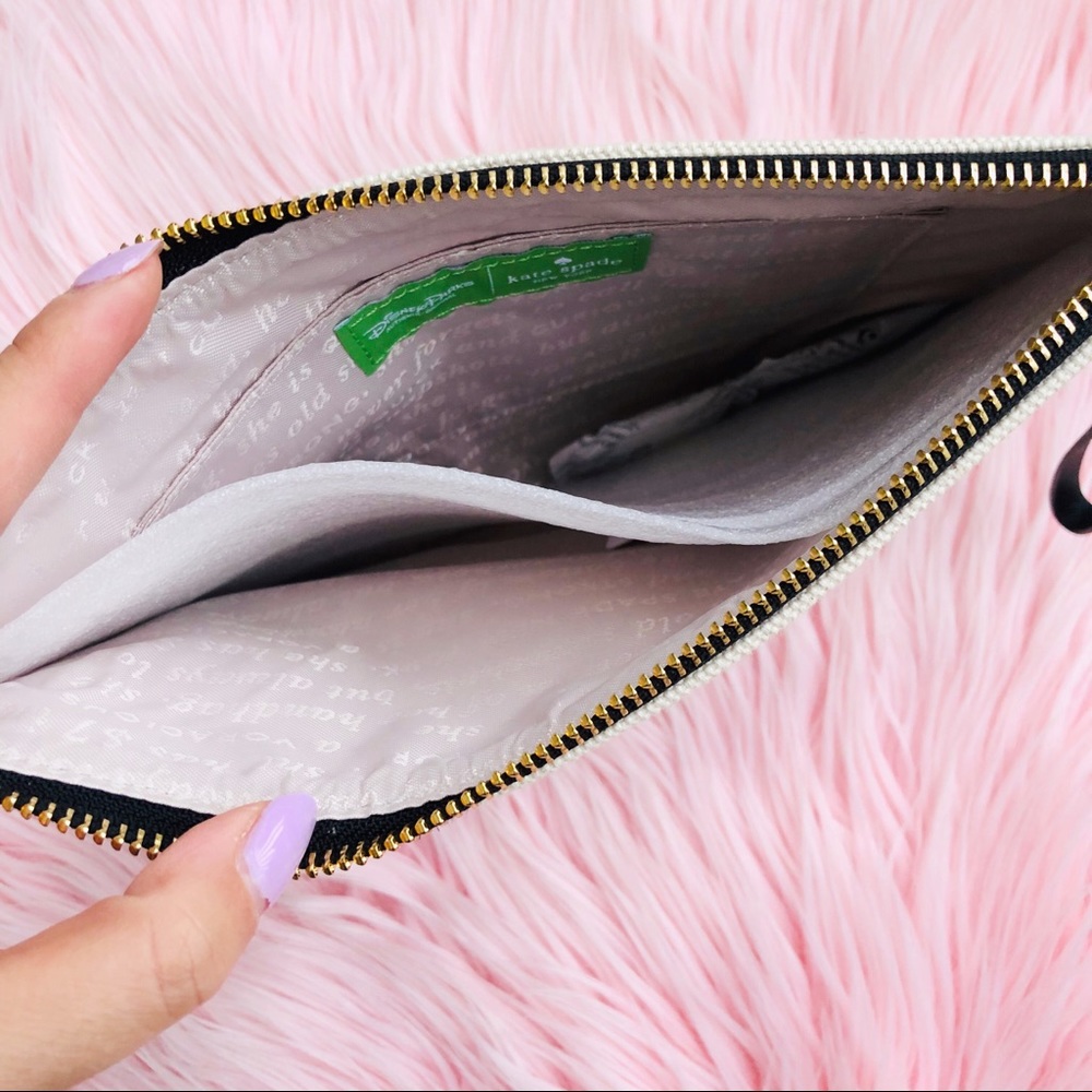 Kate Spade Disney Silver Glitter Clutch - Picture 3 of 5